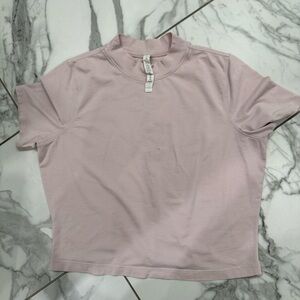 lululemon athletica Light Pink Short Sleeve Tee